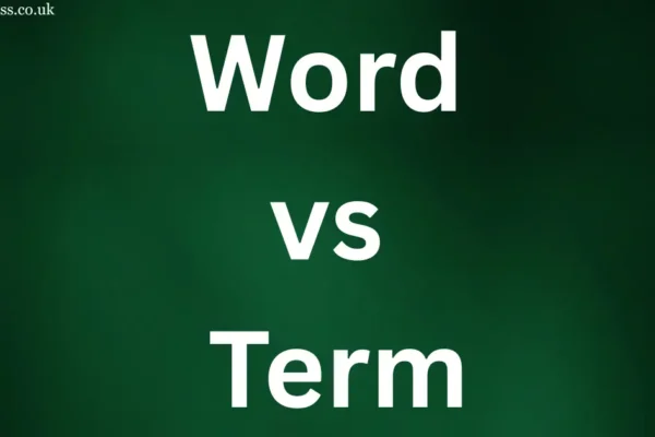 word vs term