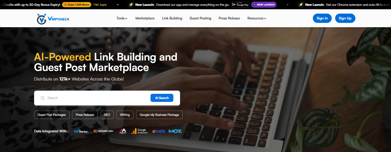 vefogix marketplace homepage image